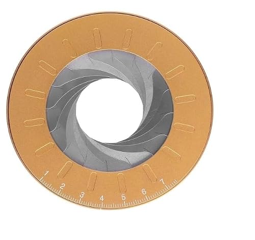 kongying Adjustable Circle Drawing Ruler Tool,Round Pipe Diameter Measuring Tool, Metal Round Compass Stretch Ruler with Holes to Draw Circles, Household Template Ruler Maker Tool(1PC)
