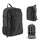 SLINGER Alpine 200 Compact Camera Backpack for DSLR SLR Cameras Lens Tripod, A lightweight, sporty backpack for a DSLR or Drones, Camera Bags for Photographers