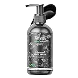 Deyga Charcoal Body Wash – Deep-Cleansing Detox for Acne, Tan & Pigmentation | Activated Charcoal + Cucumber + Vetiver | Refreshing, Purifying Formula for Clear, Balanced & Revitalized Skin – 220ml