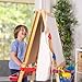 Melissa & Doug Deluxe Standing Art Easel - Dry-Erase Board, Chalkboard, Paper Roller