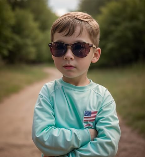 Gleyemor GL5165F Kids Polarized Cute Round Sunglasses thumb #2