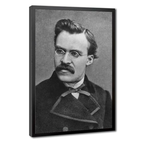 Friedrich Nietzsche impression sur toile décoration murale salon 30 cm