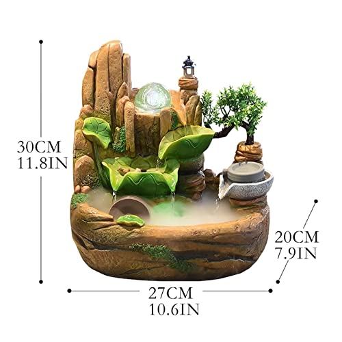 Fontaine décorative de bureau haut de gamme avec cascade d'intérieur miniature