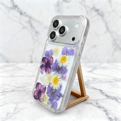Coque iPhone 17 Pro Max fleurs séchées idée cadeau romantique fille - 5