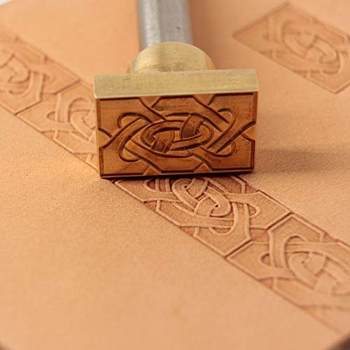 DandS ltd Leather Stamp Tool, Celtic Knot, Professional Steel Craft Tool for Leatherworking, Embossing, Carving & Stamping Leather Projects, Belts Wallets & DIY Projects Compatible with Mallet #300