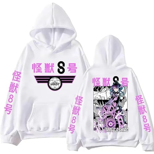 BUIWOT Anime Kaiju No.8 Sudadera con Capucha Estilo Harajuku Sudadera de Manga Larga para Hombres y Mujeres Niños de Gran tamaño Casual Pullover Ropa de Abrigo Suelta con Estilo BUIWOT Anime Kaiju No.8 Sudadera con Capucha Estilo Harajuku Sudadera de Manga Larga para Hombres y Mujeres Niños de Gran tamaño Casual Pullover Ropa de Abrigo Suelta con Estilo