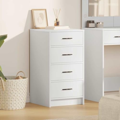 Cómoda de madera de 40 x 41 x 75 cm con cajones y aparador 3