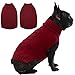 IECOii 犬 セーター 暖かい 犬服 秋冬 伸縮性 柔らかい ニット 防寒着 部屋着 誕生日 聖夜 新年 トイプードルチワワ フレブル 保温服 ペットウェア 小型犬 レッド M