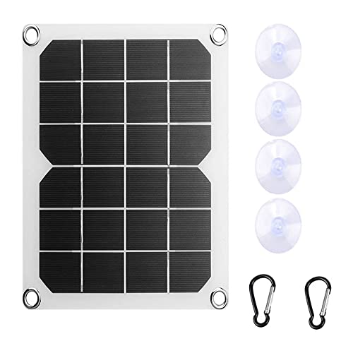 Conjunto de ventilador portátil 5W Dual-USB movido a energia solar painel solar painel solar de silí