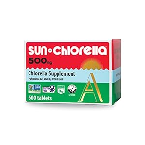 Sun Chlorella 500mg Whole Body Wellness Green Algae Superfood Supplement – Immune Defense, Gut Health, Natural…