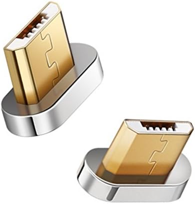 Magnetic USB Charger Cable [1m] Vidare 2.0 Micro USB Magnet Cable for the Car - Braided 2.4A fast charging cable for Android mobile phone, Samsung, HTC, Huawei, Sony, Amazon Kindle and more (Silver). Adapter 1 Generation Android