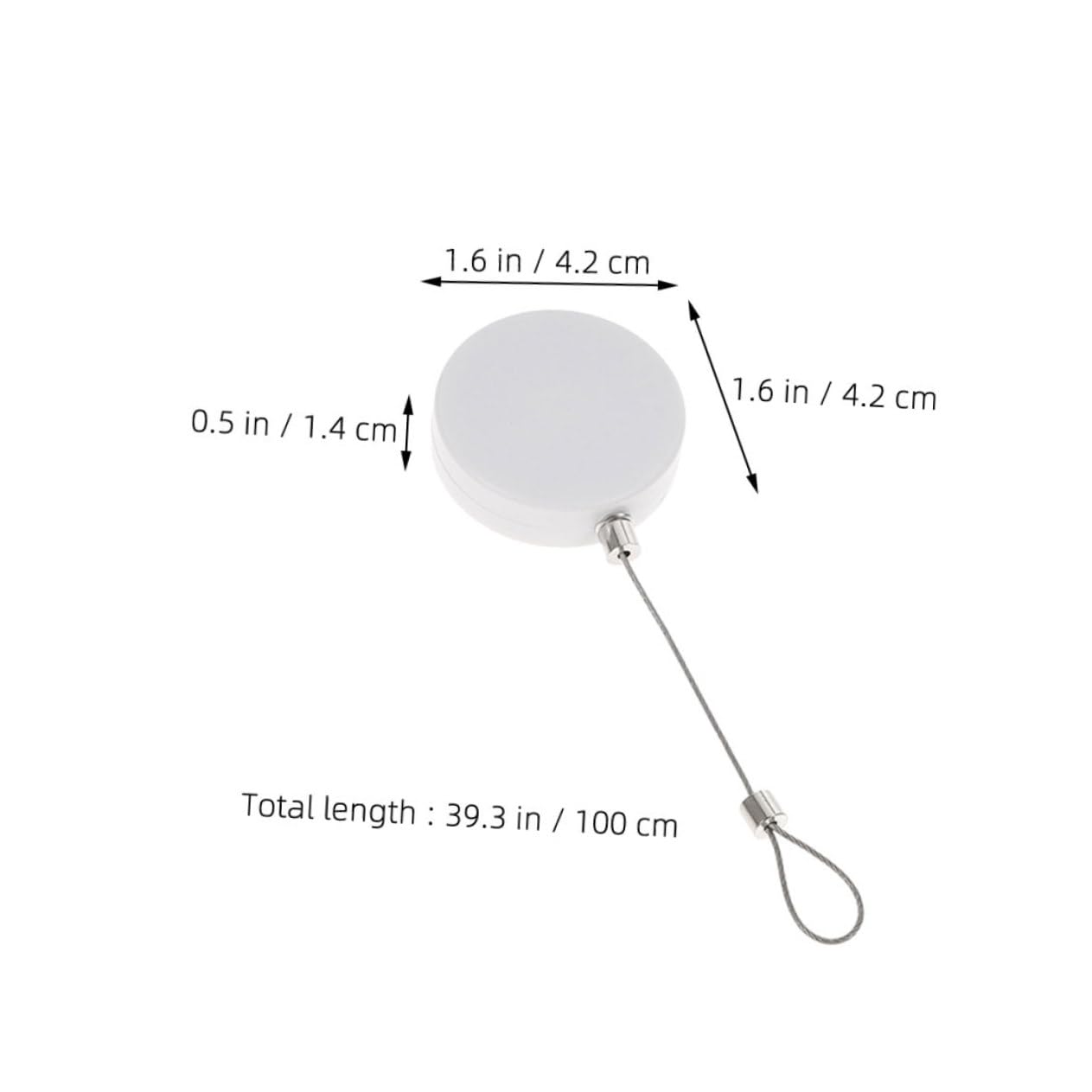 DOITOOL 1 Set Retractable Security Cable Lock Theft Wire Rope Lock with Wrench Compact Design for Bikes and Equipment Easy to Use Locking Loops Reliable Protection