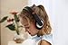 rockpapa Comfort+ Kids Headphones with Microphone, Boys Girls Student Over-Ear Headphones Wired for School Classroom Laptop PC Computer Tablet Black Orange