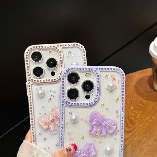 Coque iPhone 16 Pro Max nœud papillon 3D le cadeau idéal pour femmes et filles - 6