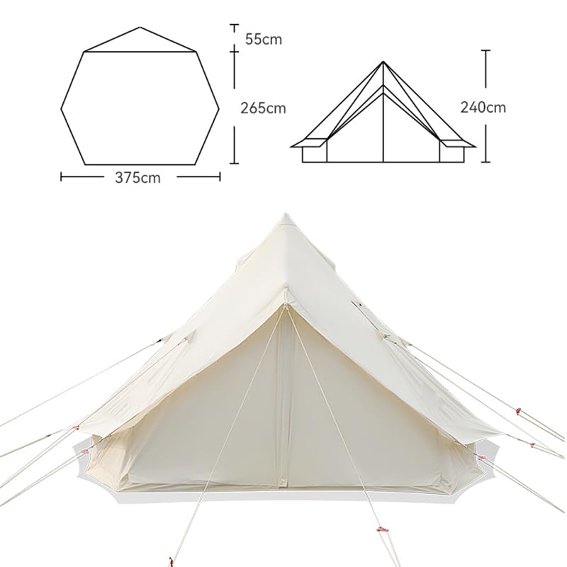 Carpa para camping para 4-6 personas resistente y ventilada miniatura 6