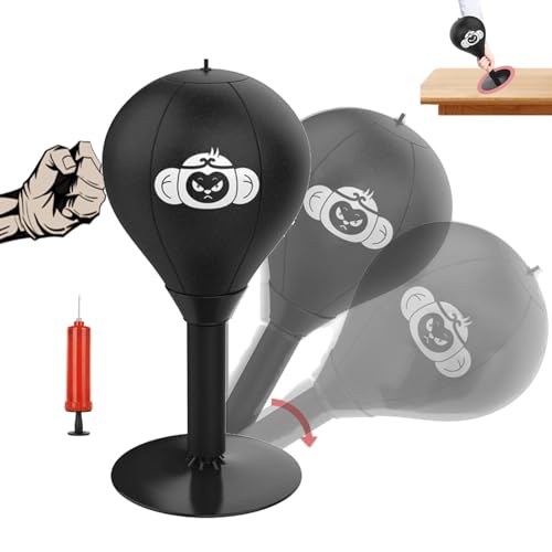 Mzvoo Fun Punch, Punching Ball Boxeo en Casa y Oficina, Mini Antiestrés Saco