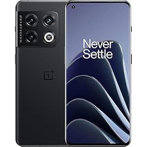 OnePlus 10 Pro 5G, 128GB+8GB RAM, Single SIM, T-Mobile Unlocked Android Smartphone 6.7″ 120Hz LTPO 2.0 Display, HyperBoost Gaming Engine – Volcanic Black (with Generic Charger) (Renewed)