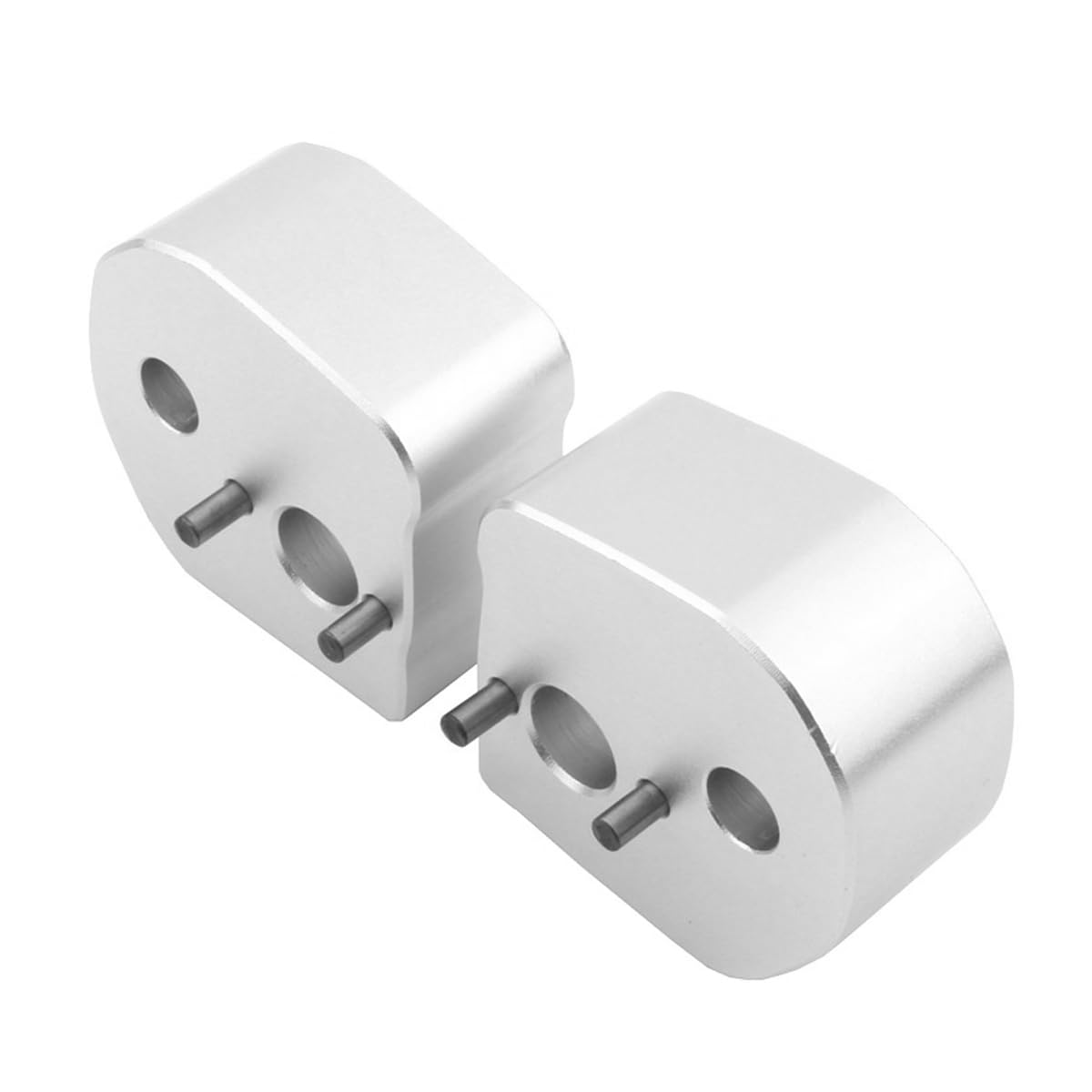 Lot de 2 rehausseurs de guidon de moto FJR1300 FJR 1300 2006-2019, en alliage d'aluminium argenté, réglables, accessoires de moto