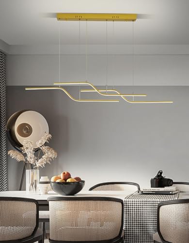 Suspension LED à intensité variable noire pour table à manger et salon moderne - 2