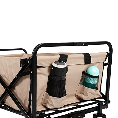 Carrito plegable portátil ajustable para camping al aire libre, con ruedas de PVC y estructura de hierro, para transportar hasta 100 kg miniatura 5