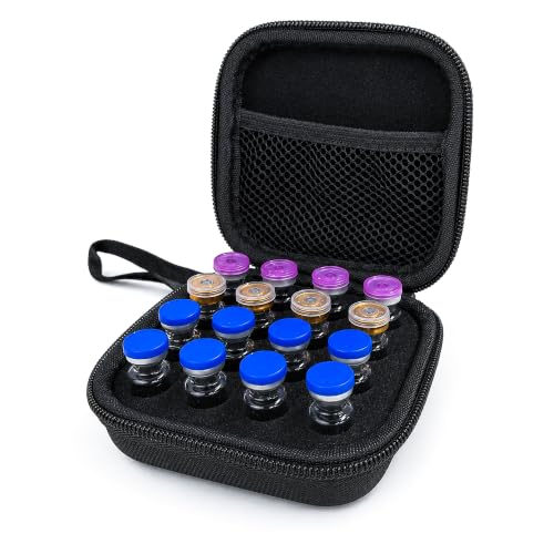 Cruxer 16-Slot Peptide Case for Fridge,Organizer for 1mL 3mL Insulin Vials