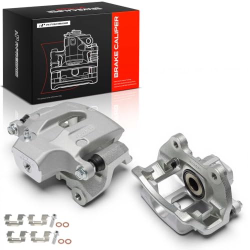 Image of A-Premium Rear Left and Right Side Disc Brake Caliper with Bracket | Compatible with GMC, Buick, Saturn, Chevy and Cadillac Models - Acadia (Limited), Enclave, Outlook, Traverse, XTS