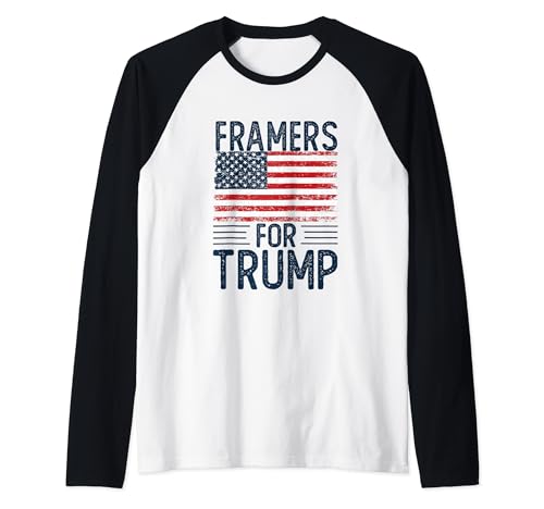 Framers For Trump 2024 Raglan Baseball Tee
