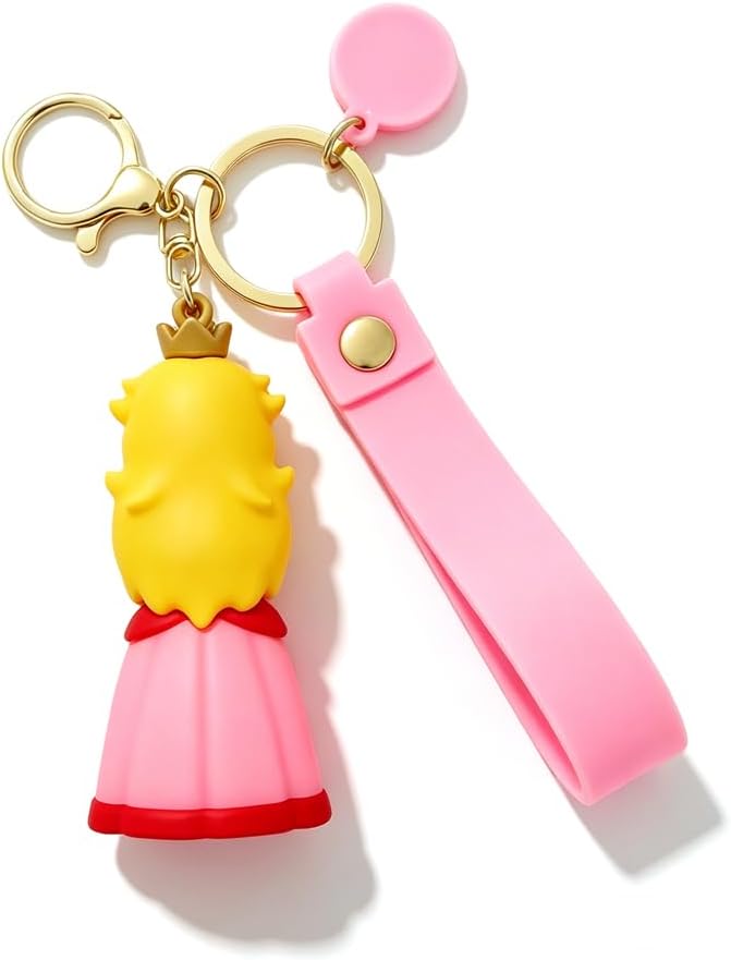 ACZHHZC Mario Keychains, Cute Backpack Key Chain Accessories, Fun Keyring Jewelry Gift for Men and Women