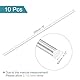 QUARKZMAN Aluminium Rundstab 3mm x 200mm Massiver Drehbank Rundstangen Aluminium Stäbe für DIY Handwerk Packung Gartendekoration RC Modell Industrie Maschinen 10 Stück