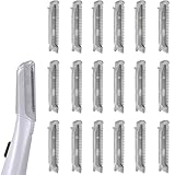 18 Pieces for Flawless Replacement Heads for Finishing Touch Flawless Dermaplane Glo, Lighted Facial Exfoliator, Replacement Blades for Facial and Eyebrow Hair Removal (18 Pcs)