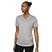 Produktbild Women Workout T-Shirt, Breathable Fitness Top (Grau Mélange, XL)