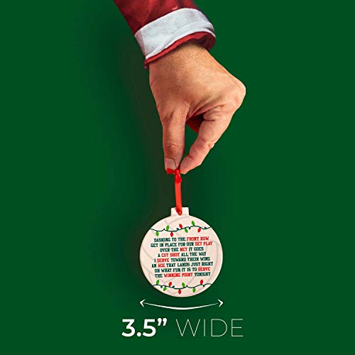 Chalktalksports Volleyball Round Ceramic Ornament | Jingle All The Way #TOP3