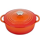 Le Creuset Enameled Cast Iron Classic Shallow Round Oven, 2.75 Quart, Flame
