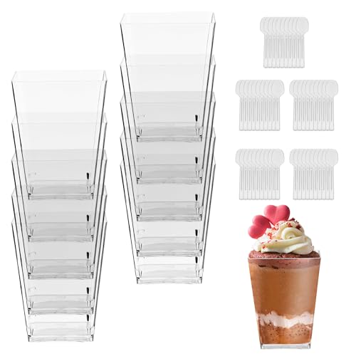 Lcxcxy YWQ-toumingtiandianbei 50er Dessertgläser Set