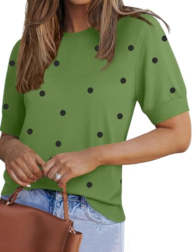 Zeagoo Women Lightweight Sweater Short Sleeve...