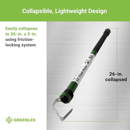 Fish Pole 12' Greenlee outil de tirage robuste et durable