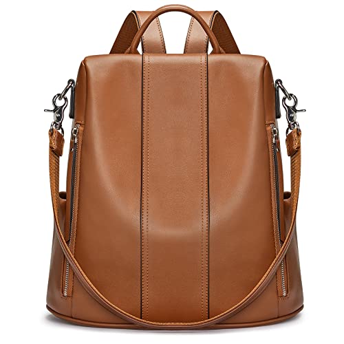 S-ZONE Genuine Leather Backpack Purse