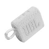 JBL Go 3 Portable Waterproof Wireless IP67 Dustproof Outdoor Bluetooth Speaker (White)