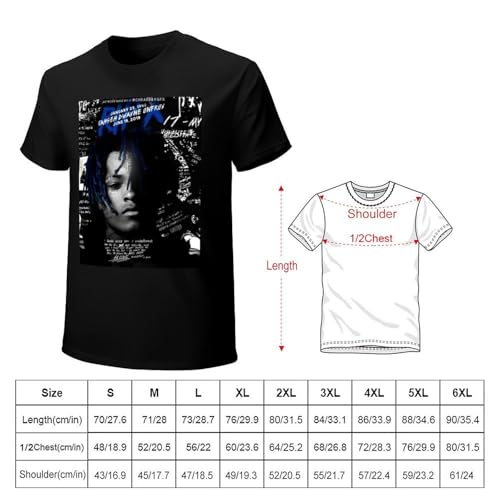 Xxxtentacion - Camiseta técnica de entrenamiento de manga corta que absorbe la humedad, Negro, M
