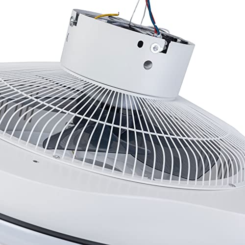 Ventilateur de plafond moderne pour plafond bas avec éclairage LED télécommandé