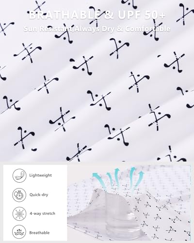 Camiseta polo para hombre, transpirable, con tecnología Dry Fit y protección UPF 50+, diseño geométrico, ideal para golf y actividades al aire libre miniatura 4