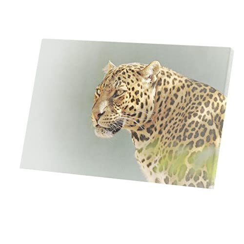 Tableau léopard vie sauvage toile imprimée art mural émotion nature