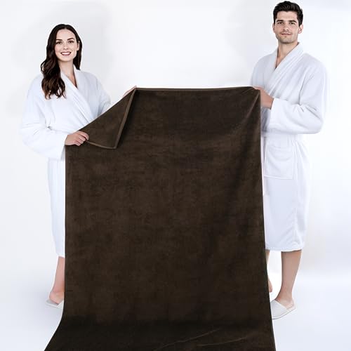 101.6 x 202.4 cm, Jumbo-Größe, dick und groß, 650 g/m², echte ringgesponnene Baumwolle, Luxus-Hotel- und Spa-Qualität, saugfähig und weich… – Ansicht 5