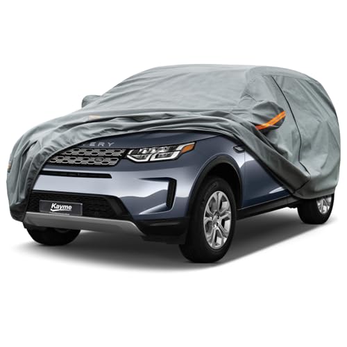 Image of Kayme Heavy Duty SUV Car Cover Custom Fit Land Rover Discovery Sport Waterproof All Weather for Automobiles, Full Exterior Covers Sun Rain UV Protection.（Deliver About 3-10 Days）
