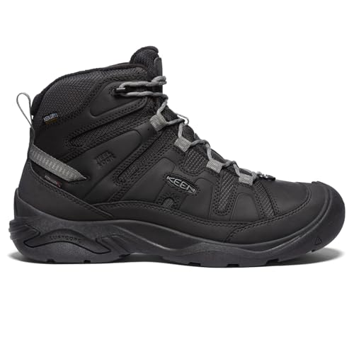KEEN Men’s Circadia Mid Height Polar Hiking Boots, Black/Steel Grey, 10.5 D (Medium) US by KEEN - Image 2