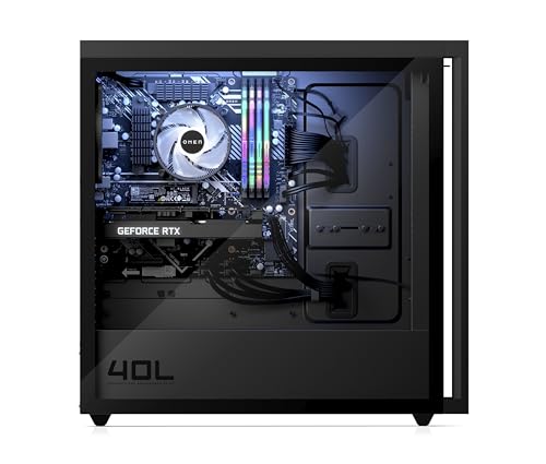 HP Omen 40L Desktop GT21-1002ss Gaming-PC (Intel Core i7-13700K, 32 GB RAM, 1 TB HDD + 1000 GB SSD, NVIDIA GeForce RTX 4070 Ti 12 GB, FreeDOS) Schwarz – Bild 3