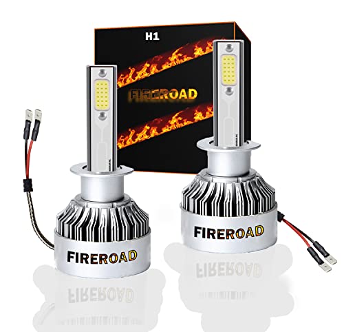 Ampoule H1 LED phare X2 2pcs 6000K 12V voiture auto puissante blanc moto Cover