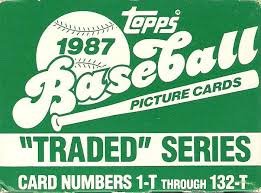 Topps1987 TRADED COMPLETE BASEBALL CARD SET, UNOPENED--FULL SET OF 132 CARDS