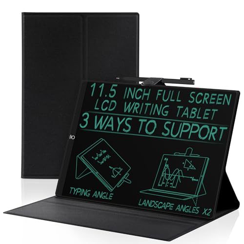 Image of LCD Writing Tablet for Adults: 11.5 inch Full Screen with Tablet Case Hall Switch Digital Notepad Reusable Erasable Electronic Drawing Tablet Black