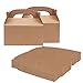 Produktbild BELLE VOUS Geschenkbox (24-er Pack) - 15 x 16 x 9,3cm Braune Klein Geschenkbox - Party Food Schachtel  DIY Mitgebsel Box für Gastgeschenke, Geburtstag, Babyparty, Gastgeschenke Hochzeit